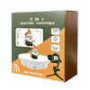 2 In 1 Plug In Turntable Rotary Jewelry Live Shooting Display Stand, Color: White Button