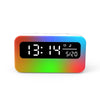 JSK-L30 Bluetooth Speaker Atmosphere Alarm Clock Regularly Wake Up APP Smart Home Charging Night Light(White)