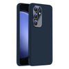 For Samsung Galaxy S23 FE 5G Nano Lens Cover Liquid Silicone Phone Case(Titanium Blue)
