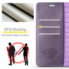 For Samsung Galaxy S24 5G Forwenw F6 Series RFID Leather Phone Case(Purple)