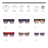 Women Oversized Square Frame Sunglasses Gradient Shades Sun Glasses(C5)
