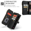 For Samsung Galaxy S25 5G CaseMe C30 Card Slots Zipper Wallet Leather Phone Case(Black)