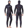 DIVE & SAIL 7mm Split Thick And Keep Warm Long Sleeves Hooded Diving Suit, Size: L(Orange)