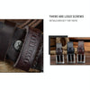 COWATHER XF018 Men Casual Business Pin Buckle Cowhide Belt,Length: 130cm(Coffee Color)
