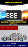 Car HUD Head Up Display, 3.5" GPS Speedometer, Speed Alarm, Black