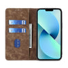 For Asus Zenfone 9 RFID Anti-theft Brush Magnetic Leather Phone Case(Brown)