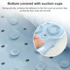 Bathroom Anti-slip Round Mat Suction Cup Massage Foot Pad(Gray)