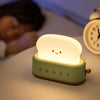 4W USB Charging LED Bread Maker Night Light Timing Sleep Light(Red)