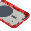 iPhone 12 Back Cover Replacement (Red) with SIM Tray & Lens