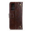 For Xiaomi Redmi Note 10 Pro Copper Buckle Nappa Texture Horizontal Flip Leather Case with Holder & Card Slots & Wallet(Coffee)