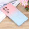 For Samsung Galaxy S25 Ultra 5G Liquid TPU Silicone Gradient MagSafe Phone Case(Pink Blue)