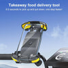 Motorcycle Bicycle Phone Riding Holder Bracket (Yellow)