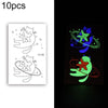 10 PCS Waterproof Color Luminous Tattoo Sticker Face Sticker(EX-018)