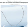 S925 Sterling Silver Fine Flash Basic Women Necklace(BSA006)