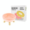 Elevated Donut Pet Bowl, Pink - Protects Cervical Spine