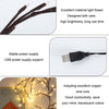 2.3m 144 LEDs Branch Rattan String Lights Wedding Home Decor Garland Lamps, Style: USB Always-on(Warm White)