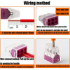 10 PCS VSELE 106A Wire Quick Connector Block Parallel Plug-In Terminal
