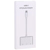 3 in 1 USB-C / Type-C Male to Type-C + USB + 3.5mm Female OTG Adapter