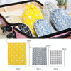 Cotton Linen Drawstring Pocket Sundries Storage Bag, Specification: Small+Medium+Large(Yellow Chessboard)
