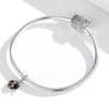 S925 Sterling Silver Ladybug Pendant DIY Bracelet Necklace Accessories