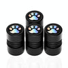 4pcs /Set Bear Claw Car Tire Modification Valve Protective Cap(Black)