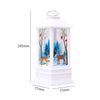 Christmas Flame Lantern Christmas Decoration LED Luminous Ornament Candlestick Lamp, Size: Large 77 x 77 x 195mm( White Elk)