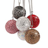 Car Diamond Crystal Ball Rearview Mirror Decoration Pendant(Black)