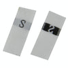 3.2 x 1.2cm Size Labels Polyester Cloth Clothing Label 1 Roll (about 380 PCs), Size:XS(White)