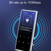 M27 1.8 Inch Bluetooth MP3/MP4 Music Player E-Book Recorder, Size: 4GB(Black)