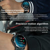 K62 1.43 Inch Waterproof Bluetooth Call Weather Music Smart Sports Watch, Color: Black Three-bead Steel