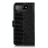 For Asus ROG Phone 7 Crocodile Top Layer Cowhide Leather Phone Case(Black)
