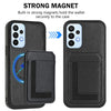 For Samsung Galaxy A32 4G CX01 Detachable Magsafe Magnetic Card Bag Phone Case(Black)