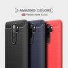 For Xiaomi Redmi Note 8 Pro Brushed Texture Carbon Fiber TPU Case(Red)