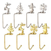 Christmas Decorative Hook Cartoon Christmas Hanger, Spec: Gold Tree