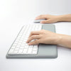 Wireless Keyboard Support Memory Foam Silicone Wrist Pad Base for Apple Magic Keyboard 2, Size:L(Black)