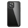 For iPhone 12 Pro Max Waterproof Dustproof Shockproof Transparent Acrylic Protective Case(Black)