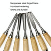 12 PCS / Set Knife Carving Knife Woodworking Chisel Root Carving Wood Carving Tools