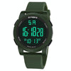 SYNOKE 9002 Men Outdoor Waterproof Sports Watch Multifunctional Luminous Digital Watch(Army Green)