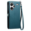 For Redmi Note 13 Pro+ 5G Global Wallet Multi-card Slot Leather Phone Case with Lanyard(Green)