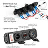 12V-24V Universal Car / Yacht Mobile Phone Charger Modification Ddual USB Panel with Switch(Red Light)