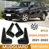 For Toyota Highlander 2021-2022 4pcs/Set Car Auto Soft Plastic Splash Flaps Fender Guard