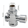 Stool Flush Valve Urinal Delay Valve Hand Press Flush Valve, Style:25 mm Alloy Small