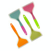 Silicone Nonstick Spatula Wide Mouth Steak Pizza Spatula Kitchen Tool(Green + Green)