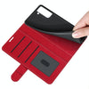 For Samsung Galaxy S21 FE R64 Texture Single Horizontal Flip Protective Case with Holder & Card Slots & Wallet& Photo Frame(Red)