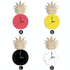 Fruit Personality Mute Wall Clock Acrylic Children Decoration Clock(C Black)