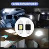 2 PCS 31mm DC12V-24V 3W 6000K 660LM 6LEDs SMD-3030 Car Reading Lamp / License Plate Light