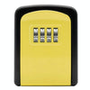 Wall Mounted Key Safe Box - 4 Digit Combination (Yellow)