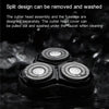 Original Xiaomi ENCHEN Water Proof Triple Rotary Double Ring Blade Shaving Head Electric Rechargeable Shaver For Men(Silver)