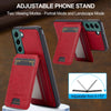 For Samsung Galaxy S21 5G LC.IMEEKE L3 Series Detachable RFID Card Bag Magsafe Phone Case(Red)