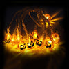Warm White 1.5m 10LEDs Halloween LED Cartoon Atmosphere Decorative Light String(Conventional Pumpkin)